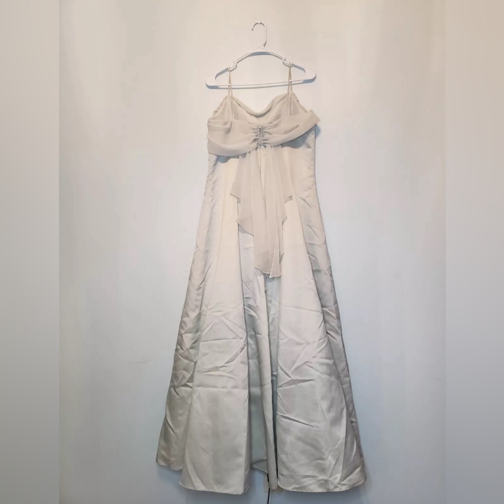 Michaelangelo Women's Sz 22 Champagne Netted Formal Dress Prom Sleeveless A Line